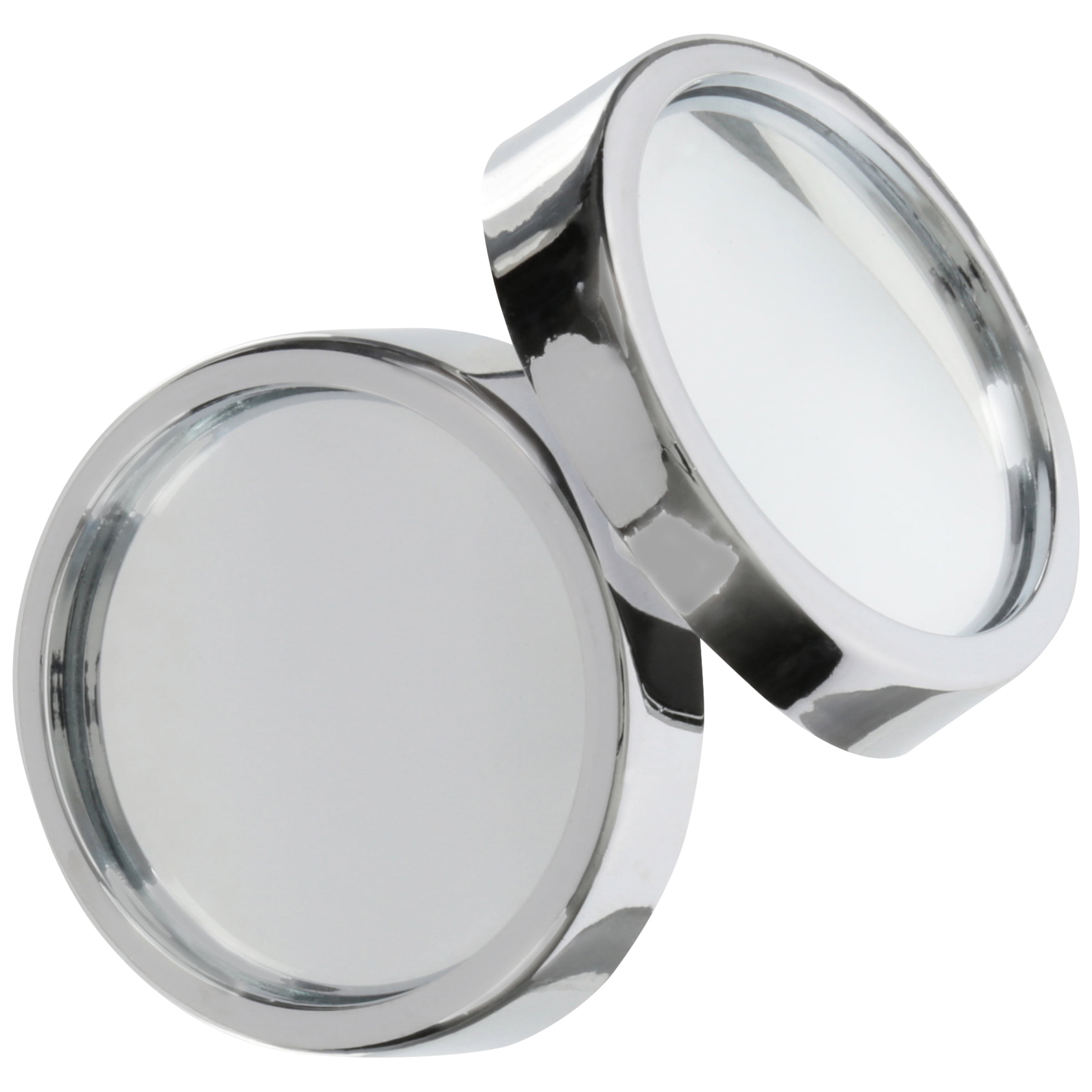 Auto Drive 2 Piece Round Adjustable Blind Spot Mirrors Chrome, 71172W
