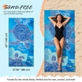 thumbnail image 3 of Inadays Beach Towel Sand Free Absorbent Lightweight Compact Warp-knitted Pool Towels for Swimming Camping Yoga Gym Travel Easy Pack Beach Essentials Accessories for Adults Women Men Vacation Gift, 3 of 7