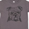 thumbnail image 4 of Inktastic English Bulldog Sketch Portrait Boys or Girls Toddler T-Shirt, 4 of 5