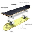 thumbnail image 3 of Music tree banner Outdoor Skateboard Longboards 31"x8" Pro Complete Skate Board Cruiser, 3 of 5