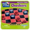 Play Monster Take 'N' Play Anywhere Checkers Magnetic Game Ages 5 & Up