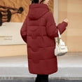 thumbnail image 5 of Women's Baggy Puffer Jacket, Warm Quilted Padded Down Coats Thick Insulated Winter Outerwear with Detachable Hood, 5 of 5
