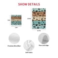 thumbnail image 7 of Aqua Brown Kitchen Dish Towels for Drying Dishes Set of 4, Rustic Farmhouse Dog Paw Vintage Waffle Weave Microfiber Hand Tea Bathroom Towels Quick Dry & Absorbent Towel 12x12, 7 of 7
