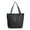 Black, variant on Premium Large Solid Color Vegan PU Pebble Leather Tote Shoulder Bag Handbag