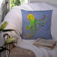 thumbnail image 3 of Octopus on Blue Fabric Decorative Pillow, 3 of 4