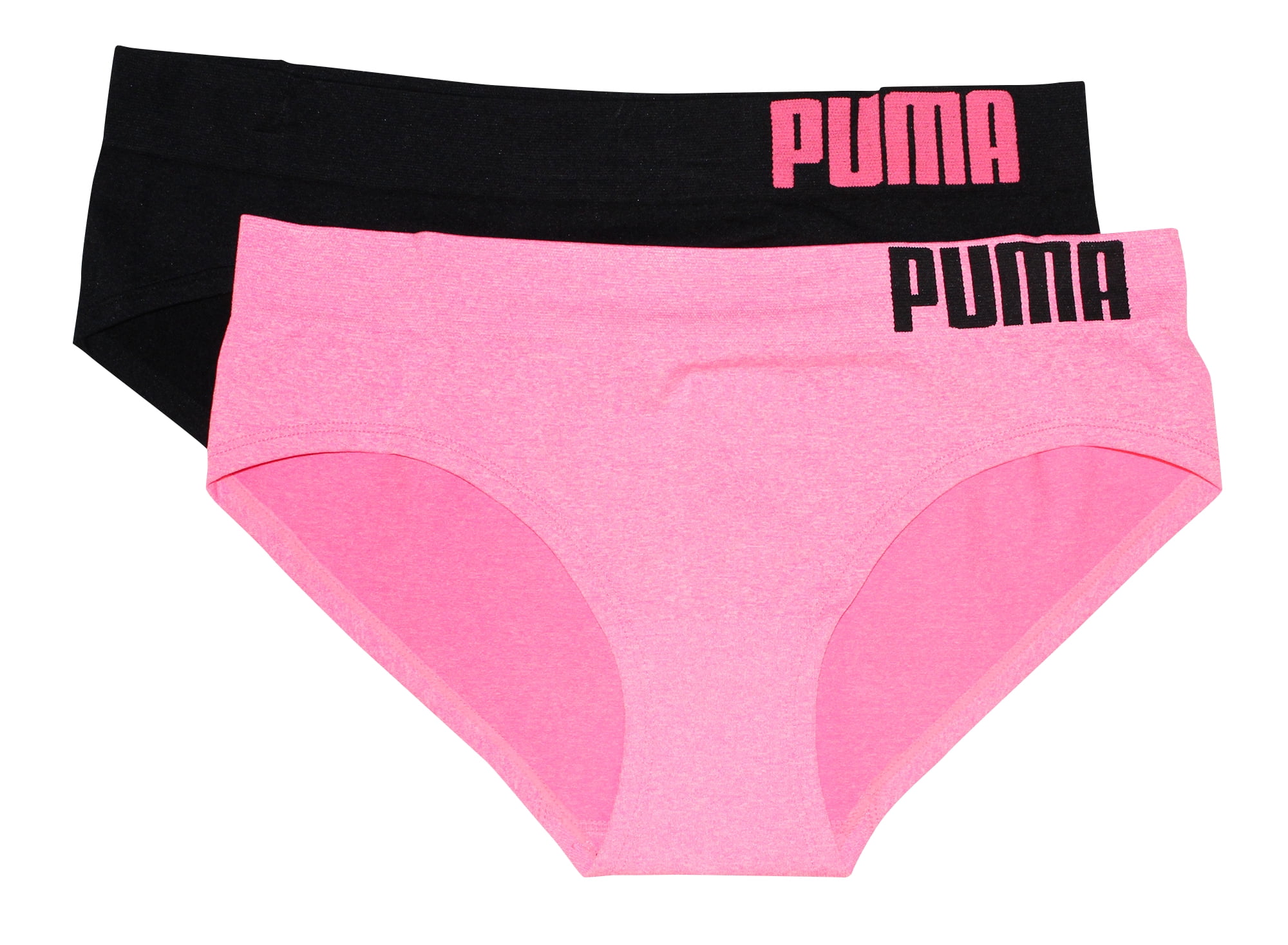Womens Clothing Lingerie Knickers and underwear PUMA Bikini Underwear 2 Pack in Black 