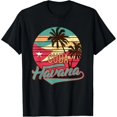 thumbnail image 1 of Playera Retro "La Habana, Cuba" 100% Algodón - Camiseta Vintage Caribeña para Mujer, 1 of 7