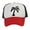 White/Red/Black, variant on Men's Palm Tree Cap Snapback Trucker Hat, White/Gold