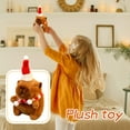 thumbnail image 4 of Christmas Capybara Stuffed Animal Plush, 4.72Inch Holiday Capybara with Santa Hat & Scarf, Cute Super Soft Funny Christmas Toy Gifts, Capybara Stuff Festive Decorations, 4 of 5