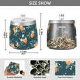 thumbnail image 2 of Yayeee Ashtray with Lid for Cigarette Smokeless Stainless Steel Home Ash Holder, Blue Oranges, 2 of 7