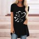 thumbnail image 3 of Tops Para Mujer Elegantes Blusas Casuales Camisas Estampado de Moda Manga Corta Camiseta Suelta Blusa Tipo Túnica Odeerbi ODB156089, 3 of 4
