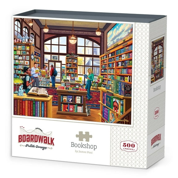 Book Shop - 500 Piece Boardwalk Jigsaw Puzzle