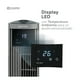 thumbnail image 4 of Ventilador de Torre Esquimal 95 cm, Silencioso, Oscilante 70°, Panel LED Táctil con Temperatura, 3 Velocidades, Temporizador 15h, Control Remoto, Color Titanio, 4 of 7