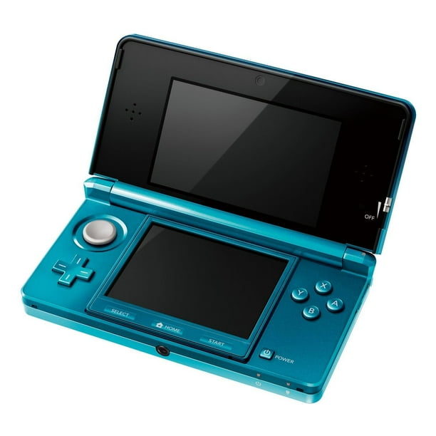 Nintendo 3DS Game Console with RetroFam 32GB SD Card, Aqua Blue