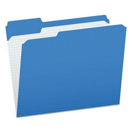 Double-Ply Reinforced Top Tab Colored File Folders 1/3-Cut Tabs: Assorted Letter Size 0.75 Expansion Blue 100/Box | Bundle of 2 Boxes
