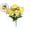 Yellow, variant on Artificial Silk Flower Bouquet – 6-Head Fake Floral Arrangement for Wedding Party Home Decor, Beige