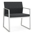thumbnail image 1 of Gansett Reception Waiting Oversize Guest Chair / Silver Steel / Dark Gray, 1 of 7