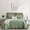Green, variant on Hyashoshi White Queen Size Quilt Set, 3 Pieces 100% Washed Cotton Queen Bedspread Coverlet, Lightweight Ruffle Quilted Bedding Set with 2 Pillow Shams