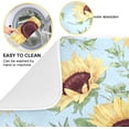 thumbnail image 2 of Sunflowers Pattern Dish Drying Mat, Absorbent Microfiber Pad Protector For Kitchen Counter Top Mat Dish Drainboard 18x24in Home Decor, 2 of 7