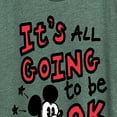 thumbnail image 3 of Disney - Mickey Mouse - It's All Going to be OK - Women's Short Sleeve Graphic T-Shirt, 3 of 5