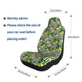 thumbnail image 5 of Salouo Lemons on Striped Pattern Car Seat Covers,Universal Car Seat Protectors Easy to Install Car Cover Car Accessories Auto/rucks/Van/SUV-1, 5 of 9