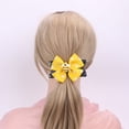 thumbnail image 5 of Qiopertar Yellow Bumblebee Bow Hair Clip, Honeybee Festival Hair Accessory for Girls Kids, Cute Party Costume Decoration Hairpin for Outfits Photos Gifts, Yellow, 5 of 6