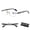 Gold, variant on 2026 Elegant Rimless Reading Glasses , Frameless High-Definition Glasses With Clear Lenses Diamond-Cut Edges Fashion Metal Temple