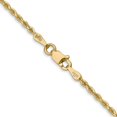 thumbnail image 4 of 14K Yellow Gold Rope Chain Necklace 14 inch 1.75 mm Diamond-cut with Lobster Clasp, 4 of 5