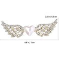 thumbnail image 2 of 2Pcs Crystal Pearl Hair Clip Hairpin Rhinestone Angel Wings Hair Clip Hair Accessories Wedding Hair Wear Barrette Bridal Hair Accessories for Women and Girls, 2 of 5