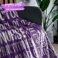 thumbnail image 5 of Nurse Week Gifts for Women, Purple Throw for Nurses, Thank You Appreciation Blanket 50 x 65 for The Best Nurse Ever, 5 of 6