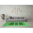 thumbnail image 3 of Ahgly Company Indoor Square Oriental Emerald Green Industrial Area Rugs, 5' Square, 3 of 4