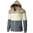 thumbnail image 2 of H2H Mens Casual Slim Fit Zip up Hoodie Jacket Fleece Lightweight Thermal Hoodie (CMOHOL086), 2 of 6