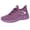 Purple, variant on Women's Running Training Walking Shoes Lightweight Comfortable Mesh Orthopedic Arch Support Wedge Low Heels Slip on Workout Trainners Non Slip Work Sneakers for Elderly Woman White Size 7.5