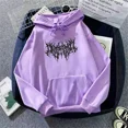 thumbnail image 3 of Sudadera Negro Hombre Mujer Abrigo Vintage Hoodie Estampado, 3 of 8