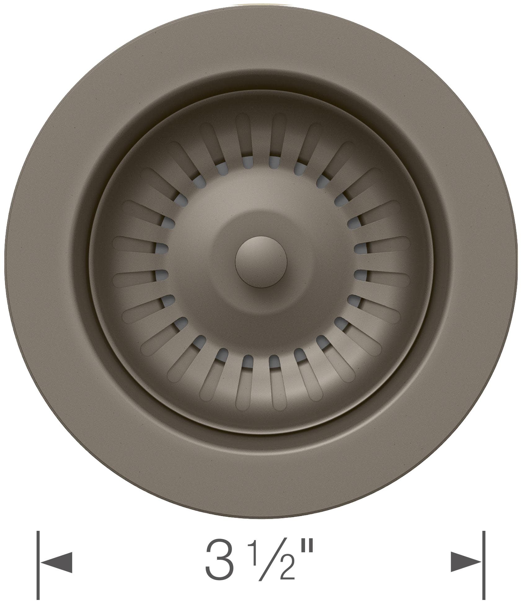 3.5 in. Silgranit-Matched Disposal Flange, Coal Black