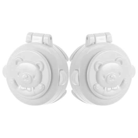 UPOUART 2Pcs Washing Machine Button Cover White Plastic Safety Lock Protects Switches At Home