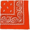 thumbnail image 4 of Motique Accessories Extra Large Paisley Bandana 27x27 inch (Yellow Orange), 4 of 6