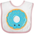 thumbnail image 3 of Inktastic Blue Donut Boys or Girls Baby Bib, 3 of 4