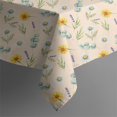 thumbnail image 5 of Pioneer Flower Floral Print Pattern Square Tablecloth, Waterproof Wipeable Spillproof Washable Table Cover for Home Kitchen Party and Daily Decor 52"x52", 5 of 6