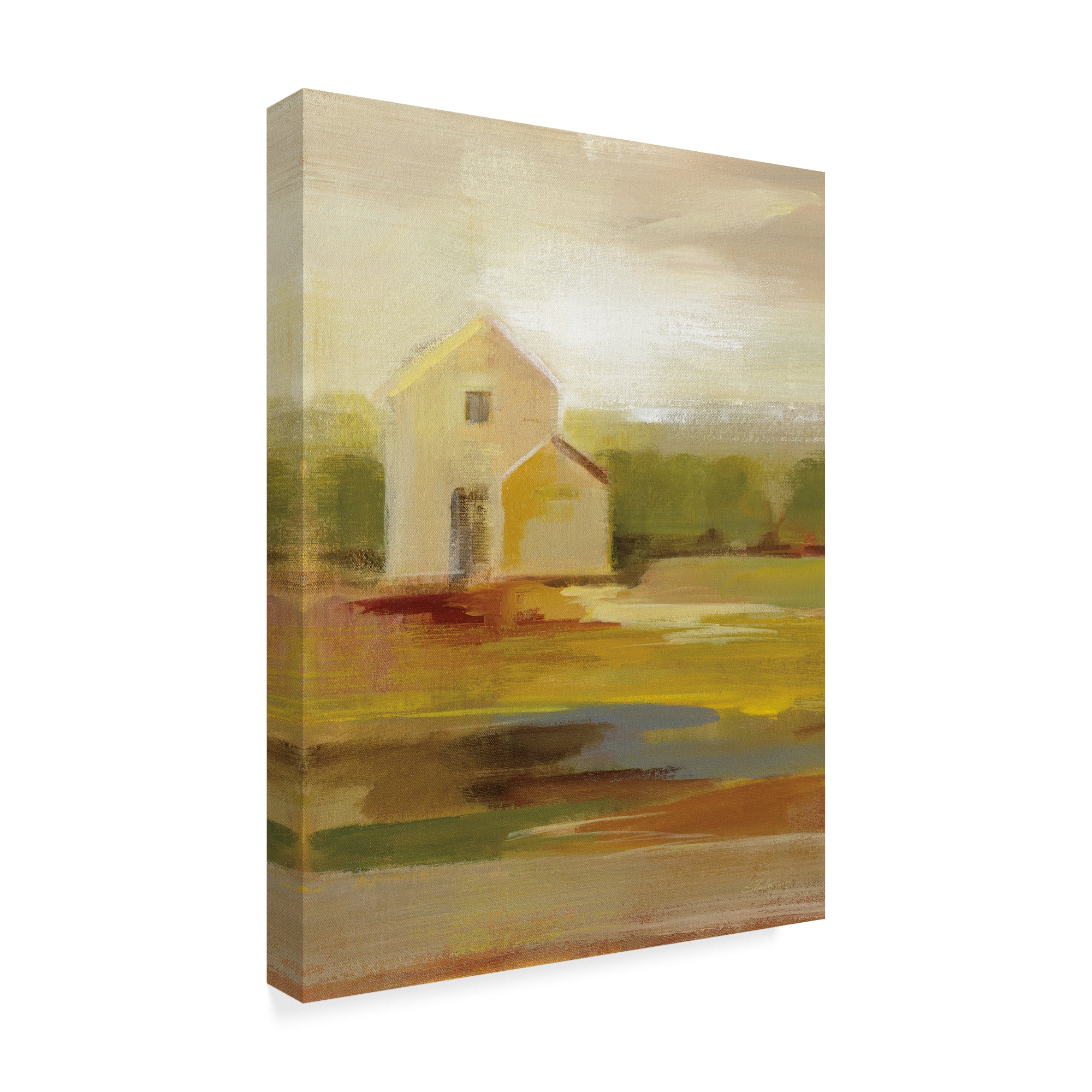 Trademark Fine Art 'Hillside Barn I v2' Canvas Art by Silvia Vassileva