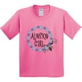 thumbnail image 3 of Inktastic Alaska Girl Forget-me-not Flower Youth T-Shirt, 3 of 5