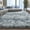 Tie-dye silver gray, variant on Jakolive 4x6 Feet Azure Plush Shag Rug, Soft Cozy Fuzzy Carpet with Enhanced Non-Slip Backing, Great for Bedroom, Living Room, Kids' Room, Boys' Room, Nursery, Teen Dorm - Stylish Home Decor