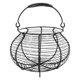 thumbnail image 1 of Cesta de alambre redonda para huevos con asa, soporte metálico para guardar huevos, ideal para cocina, contenedor vintage para frutas, verduras y comestibles, 1 of 7