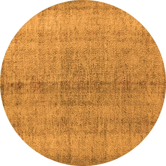 Ahgly Company Indoor Round Persian Orange Traditional Area Rugs, 3' Round