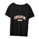 thumbnail image 4 of Camiseta para mujer, moda holgada, ropa de calle con ajuste, camisetas para mujer, ropa negra M Yuyangstore camiseta de mujer, 4 of 8
