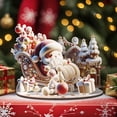 thumbnail image 2 of pdqouc 3D Wooden Puzzles for Christmas Tree Dollhouse Miniature DIY House Kit 3D Wooden Puzzle Craft Kit for Adults Teen for Holiday Office Desk Party Shelf Decor Farmhouse Winter, 2 of 3