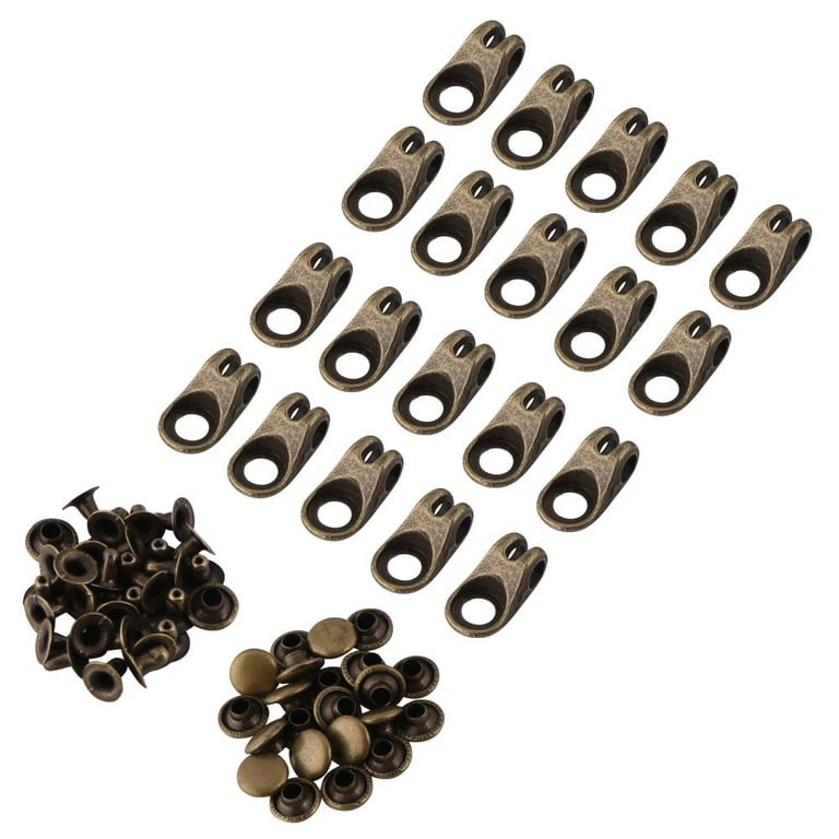 HERCHR 20x Boot Lace Hooks Lace Fittings Buckles With Rivets for  Repair/Camp/Hike/Climb Accessories, Climb shoelace buckle, Boot Hooks Lace  Fittings 