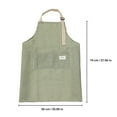 thumbnail image 3 of Stripe Aprons Adjust Bib Aprons With Pockets Linen Cooking Kitchen Chef Apron For Women And Men, Xinsrenus Under $5! Stripe Aprons Adjust Bib Aprons, 3 of 6