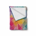 thumbnail image 2 of Geometric Soft Flannel Fleece Blanket, Abstract Blurry Image of Squares Lines Ombre Like Mosaic Honeycomb Grid Art Print, Cozy Plush for Indoor and Outdoor Use, 50" x 60", Multicolor, by Ambesonne, 2 of 6