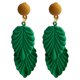 thumbnail image 1 of 1 Pair Leaves Earrings Retro Leaf Pendant Earrings Creative Women Ear Jewelry, 1 of 2